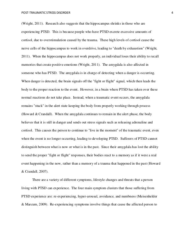 research papers on post traumatic stress disorder